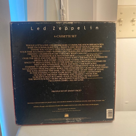 Vintage Led Zepplin 4 Cassette Box With Booklet - Picture 2 of 8